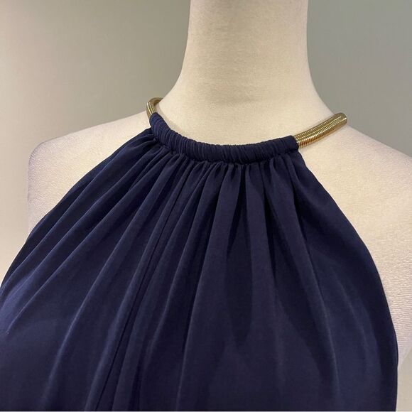 Jessica Simpson Navy Halter mini Dress size 10 - Picture 2 of 12